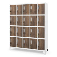 ARBEITSSCHUTZ-SPINDSCHRANK ROBERT 172x136x45 cm - Nussbaumfarben/Weiß, Metall (136/172/45cm) - Jan Nowak