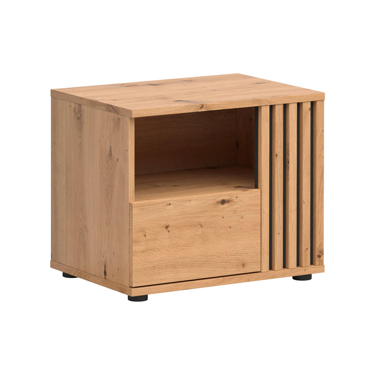 NACHTTISCH Ezra Holz - Braun, Holzwerkstoff (55/46/40cm) - Petits-meubles