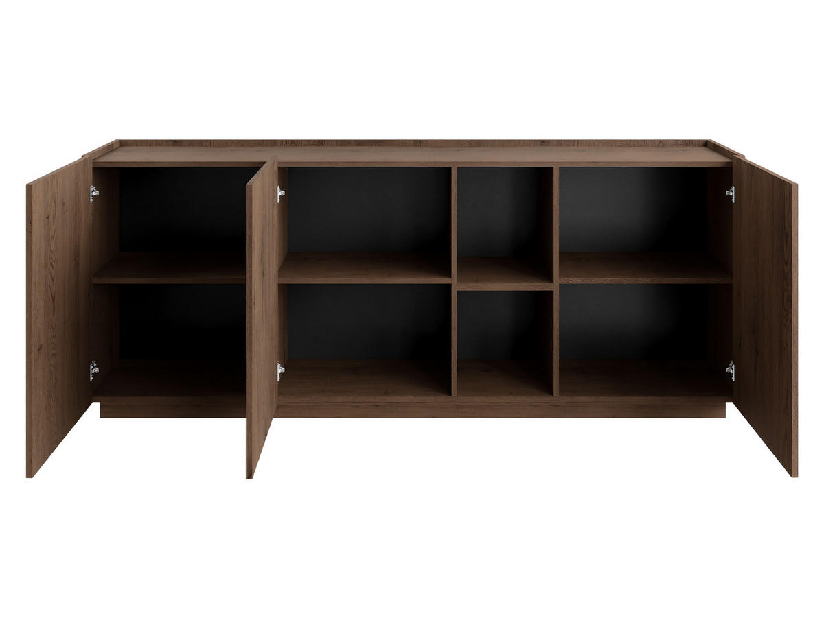 KOMMODE Mirtu K200 - Nussbaumfarben, Holzwerkstoff (200/75/40cm) - MIRJAN24