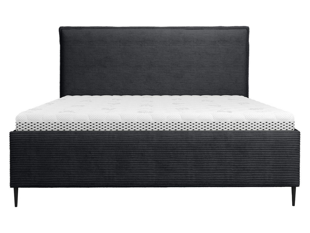 POLSTERBETT Puretta - Anthrazit/Schwarz, Holzwerkstoff/Textil (140/200cm) - MIRJAN24