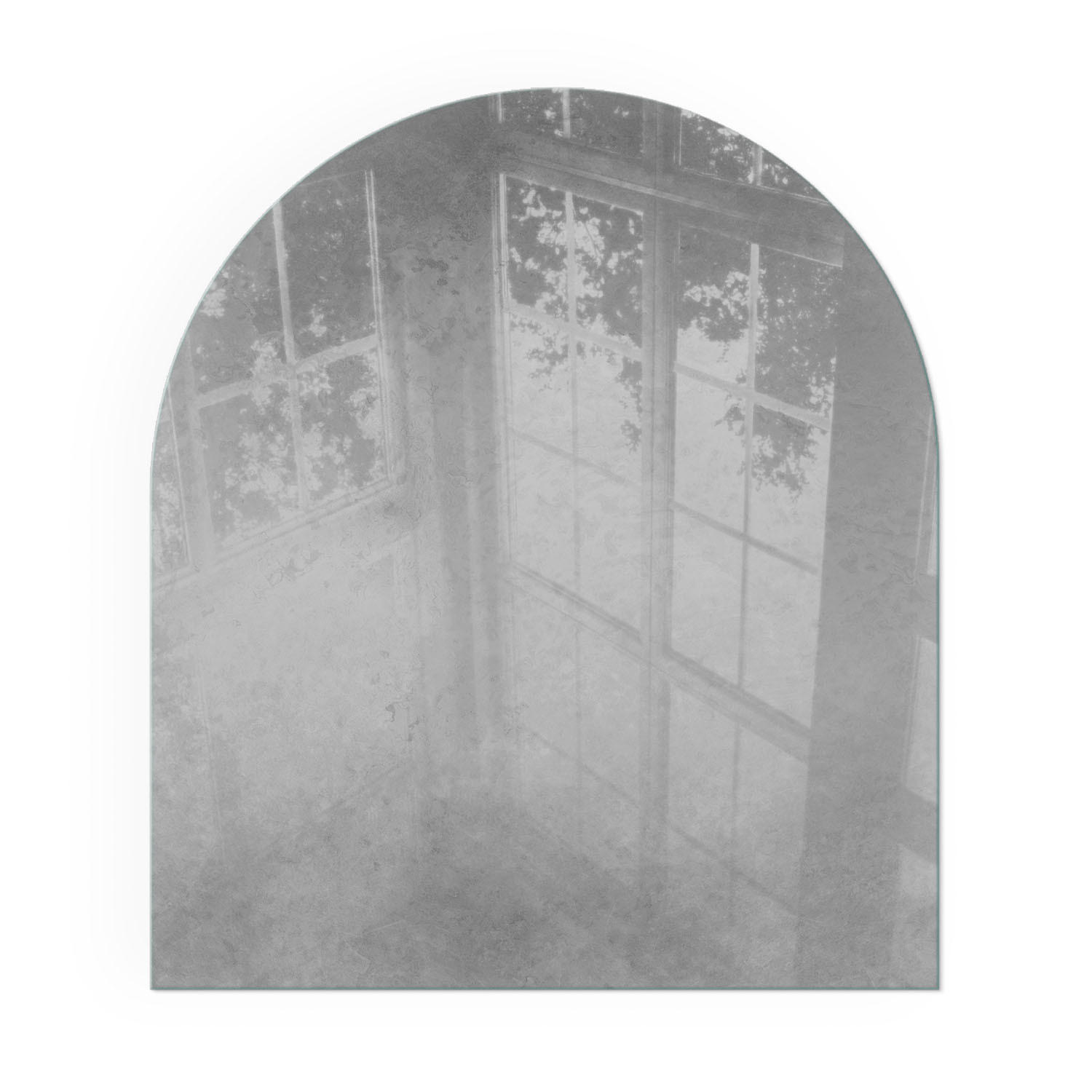 GLASPLATTE für Kamin 80x70 cm - Grau, Glas (80/70/0.4cm) - TULUP