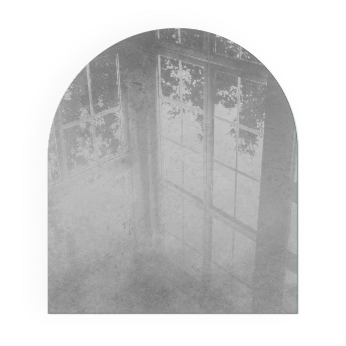 GLASPLATTE für Kamin 80x70 cm - Grau, Glas (80/70/0.4cm) - TULUP