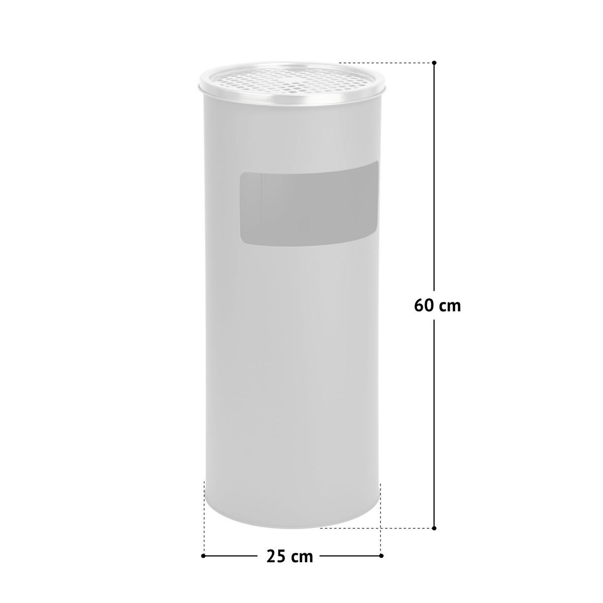 STANDASCHENBECHER 30L - Grau, Metall (25cm) - SVITA