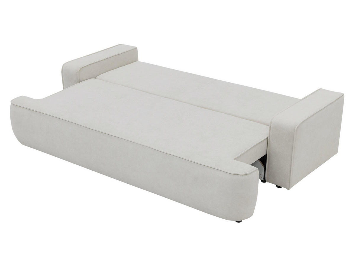 SCHLAFSOFA Mono - Hellbraun/Schwarz, Holz/Kunststoff (248/94/110cm) - MIRJAN24