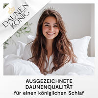 GANZJAHRESBETTDECKE ROYAL Gänsedaunen medium - Weiß, Naturmaterialien/Textil (240/220cm) - Daunenkönig