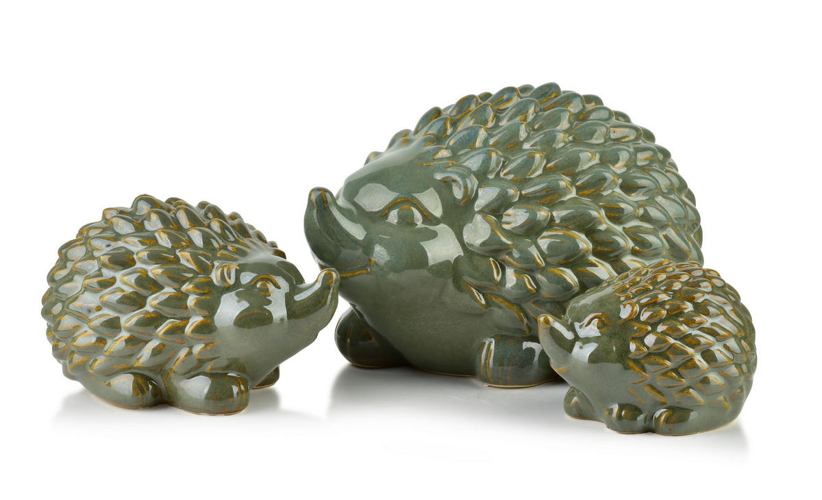 FIGURKA MAVE GREEN, keramika, zelená, 15,5/11/9,5cm - zelená barva, keramika (12/11/16.5cm) - Mondex