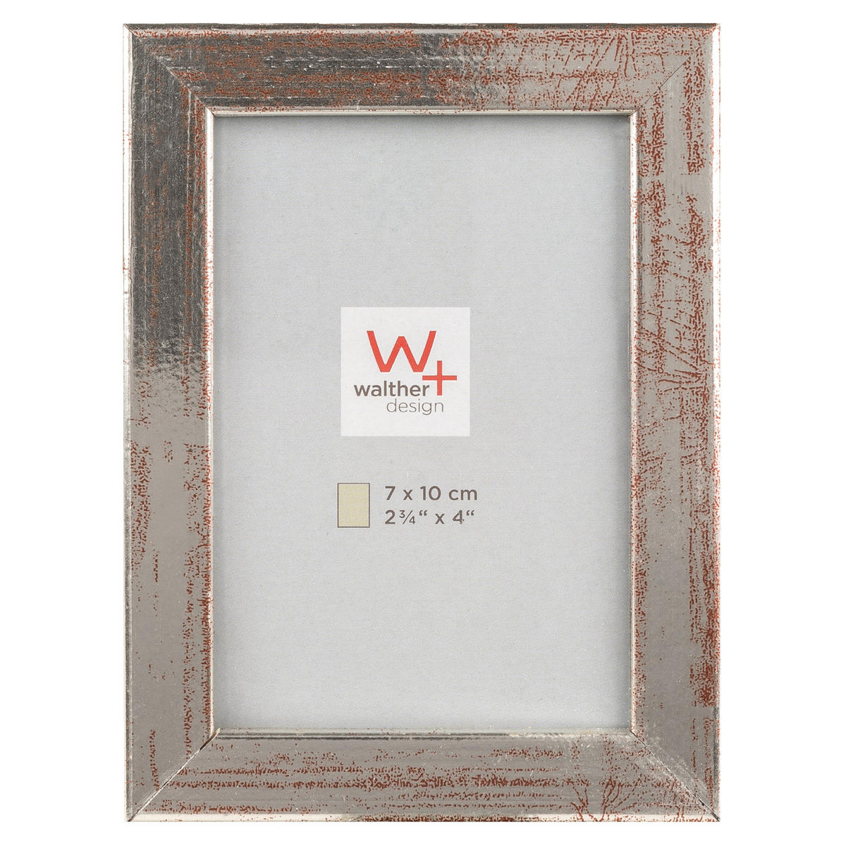 BILDERRAHMEN Peppers Holzrahmen 7x10 Silber - Silberfarben, Holzwerkstoff (9.5/12/1.5cm) - walther design
