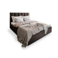 POLSTERBETT LURE 140x200 cm mit Bettkästen - Braun - Braun, Holz (140/200cm) - MASSENO