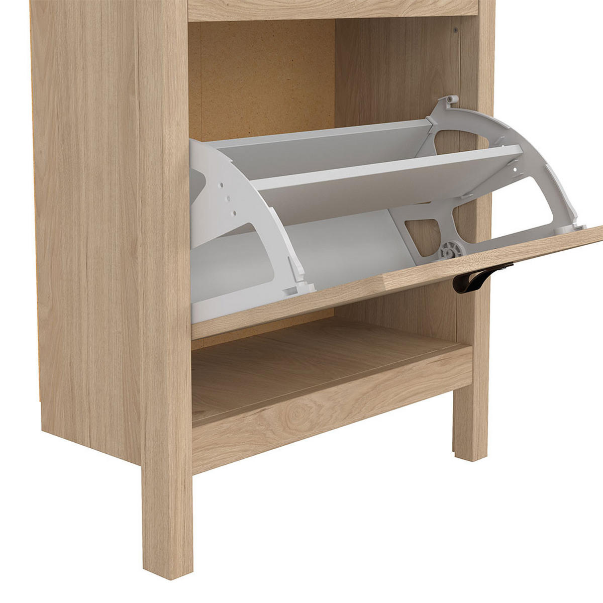 SCHUHSCHRANK, Madrid, Eiche, Holzwerkstoff, 54 x 25 x 103 cm - Eichefarben, Holzwerkstoff (54/103/25cm) - ebuy24