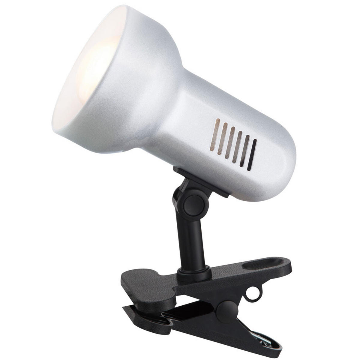 LED KLEMMLEUCHTE BASIC Silber Metall - Silberfarben, Metall (16/16/21cm)