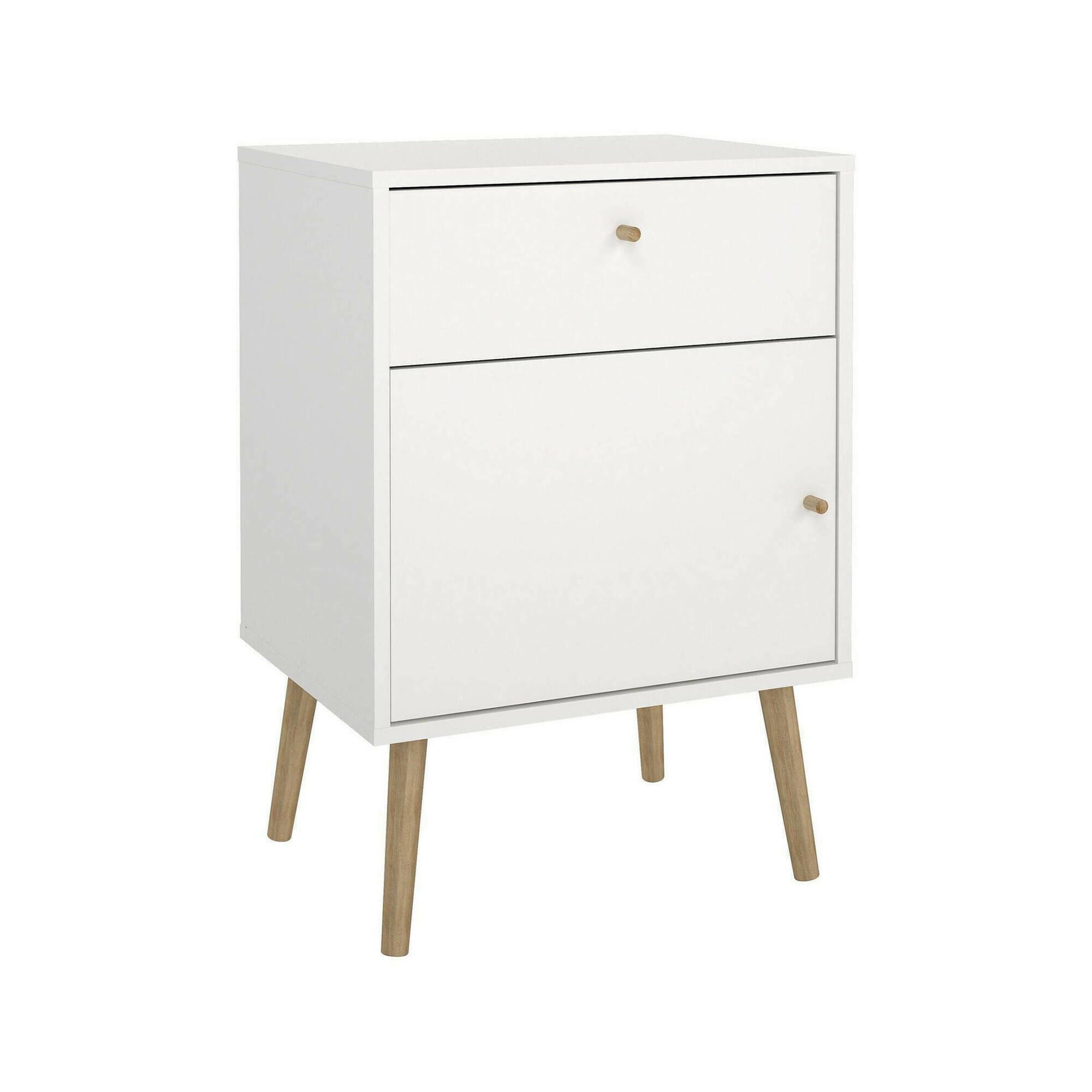 NACHTTISCH Weiß 39.1/50.2/72.1 cm - Weiß, Holzwerkstoff (50.2/72.1/39.1cm) - DMORA