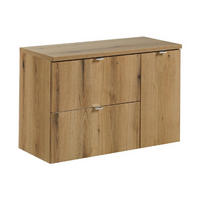 WASCHTISCHUNTERSCHRANK 3Teile - Nova Oak N BM256 in Coast Evoke Oak - Eiche Wotan, Holz (90/57/40cm)