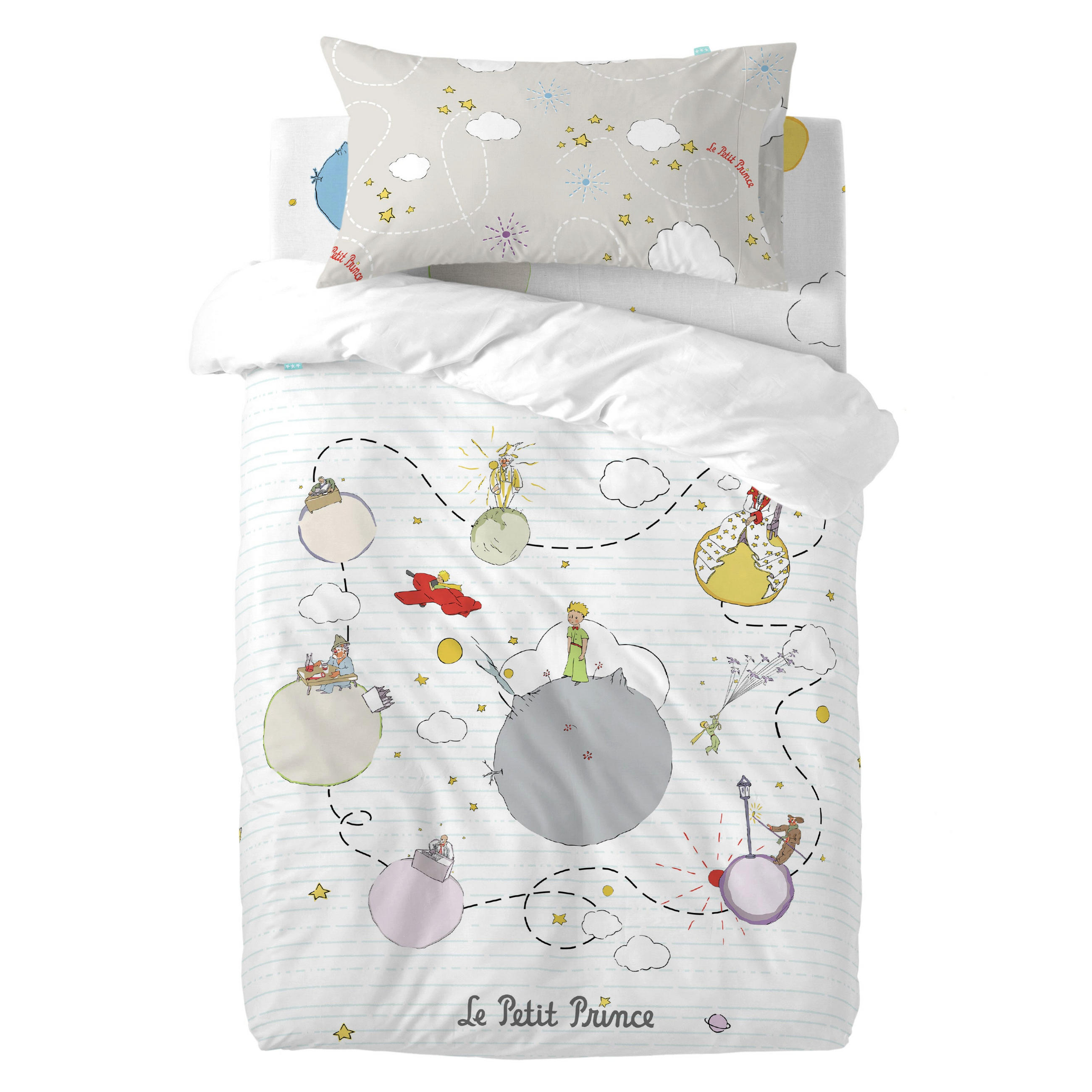 BETTBEZUG 2er-Set teiliges voyageur 115x145 cm (kinderbett) mehrfarbig - Multicolor, Textil (115/145cm) - Happy Friday