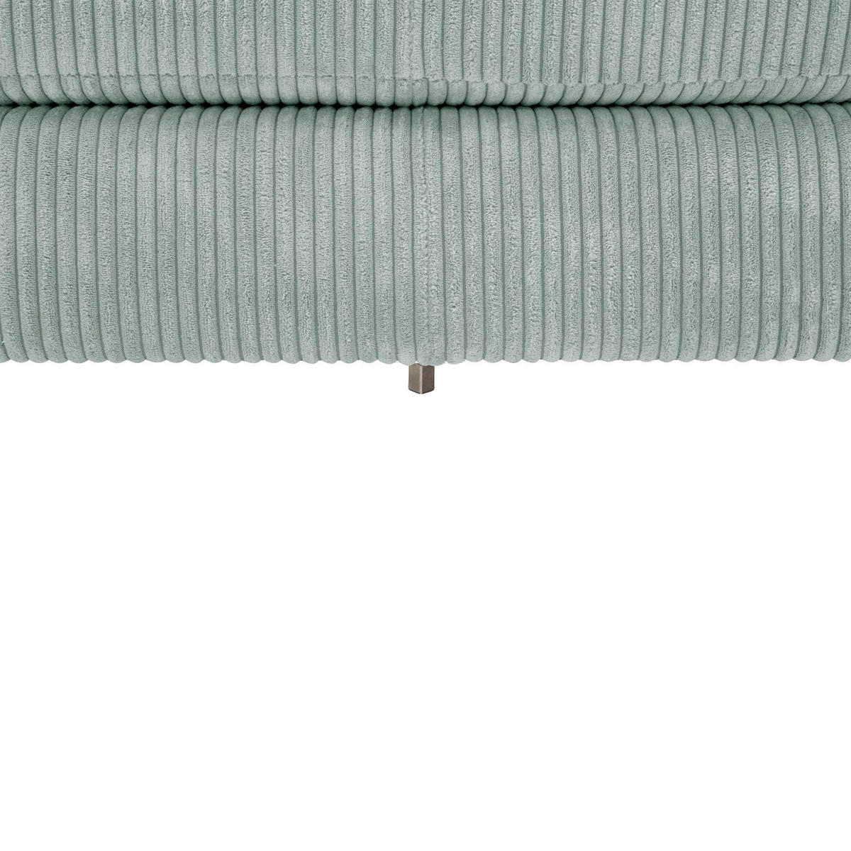 SOFA mit Longchair links Kaylynn Cordstoff silber - Silberfarben, Kunststoff (175/294cm) - 58aufmkessel