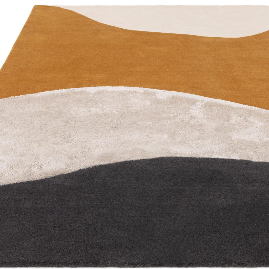 Thumbnail - Kadima Design Teppich, Currygelb, Textil, Abstrakt, Rechteckig, 120x170 cm, in verschiedenen Größen erhältlich, Teppiche...