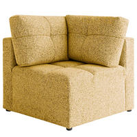 ECKELEMENT - Strukturstoff - Beige/Gelb, Textil (91/94/91cm) - home24