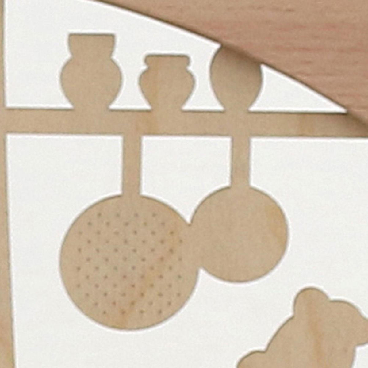 SCHWIBBOGEN Weihnachtsbäckerei 7-flammig - Multicolor, Holz (0.1/1/0.1cm) - Dekoteam24