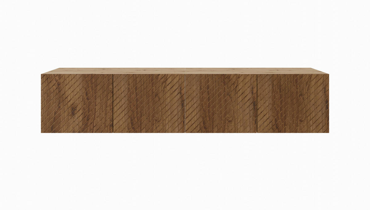 TV-SCHRANK KLER - Wildeiche/Eiche Artisan, Holzwerkstoff (200/41/40cm) - Meblini