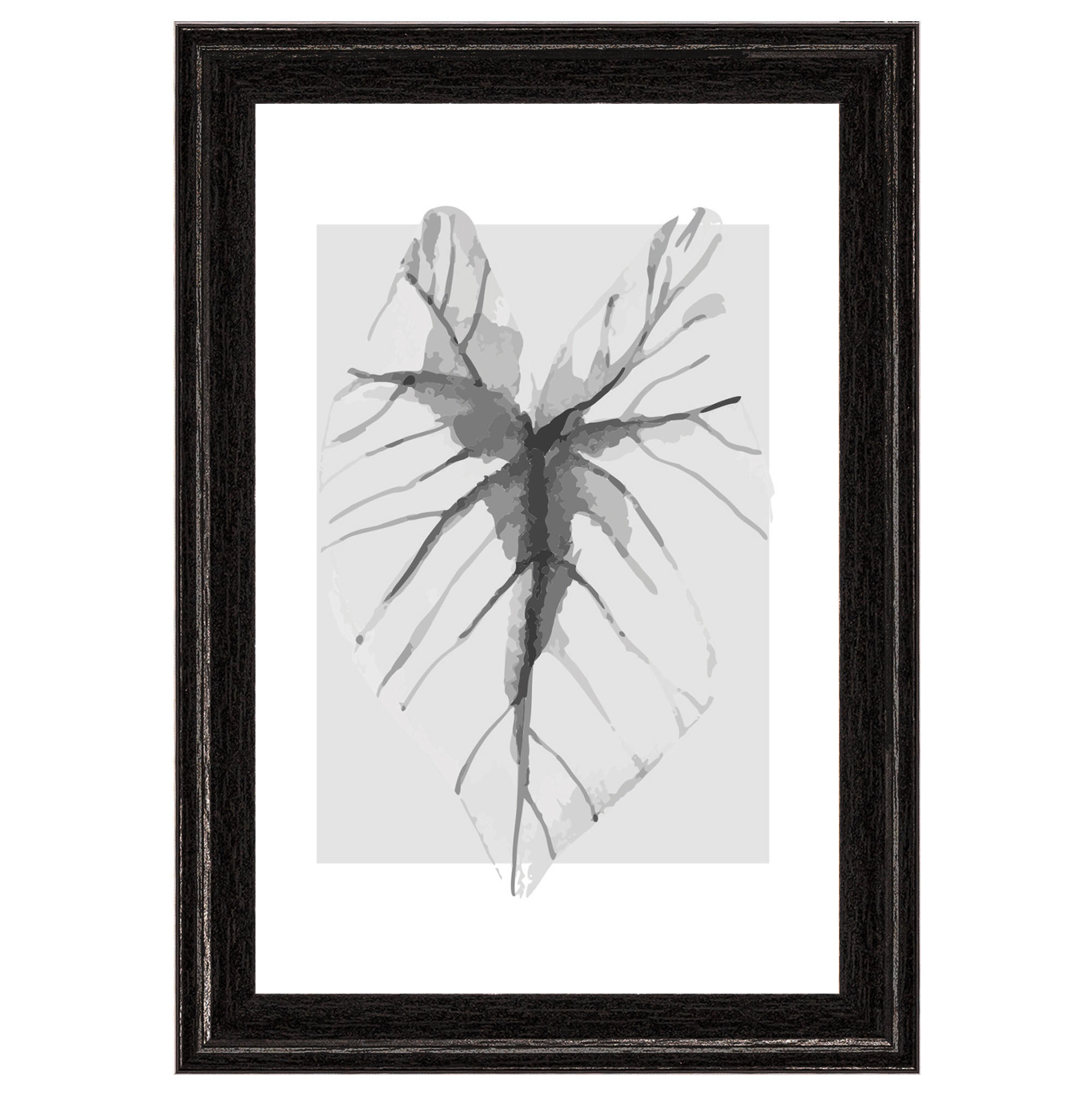 BILDERRAHMEN Ilo Holzrahmen 10x15 cm, SCHWARZ, Blatt - Schwarz, Holzwerkstoff (12/17/2cm) - walther design