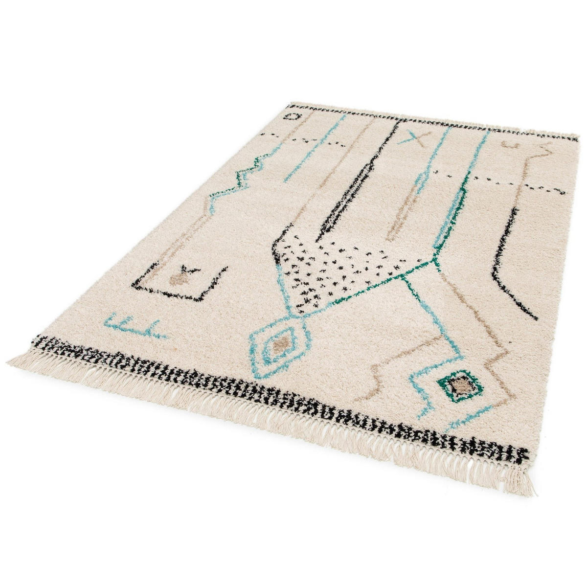 WEICHER Design Teppich im ethnischen Stil mehrfarbig - Multicolor, Textil (160/230cm) - AFK Living