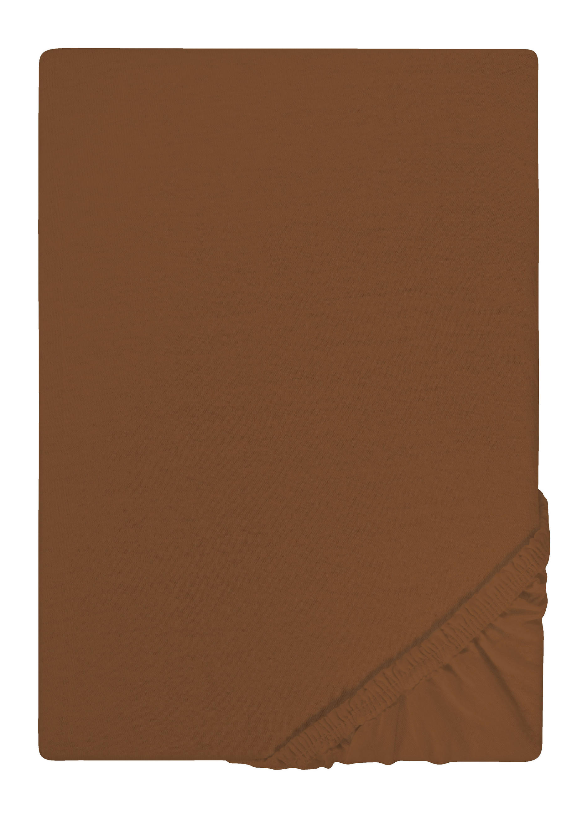 Castell Spannbetttuch Dunkelbraun 120x200 cm
