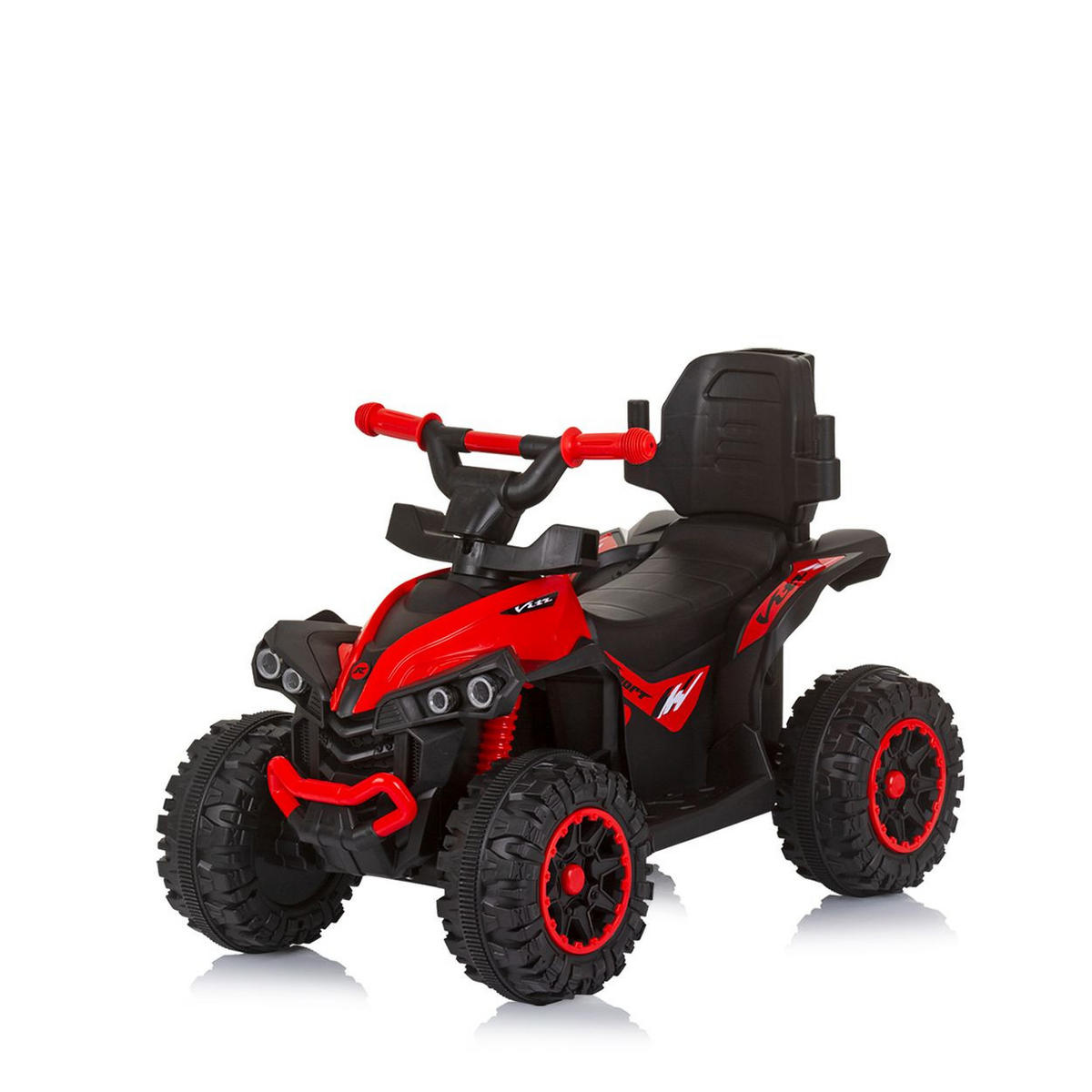 RUTSCHER ATV rot Sonnendach Schiebegriff Musikfunktion bis 23 kg - Rot, Kunststoff (72/40/92cm) - Chipolino