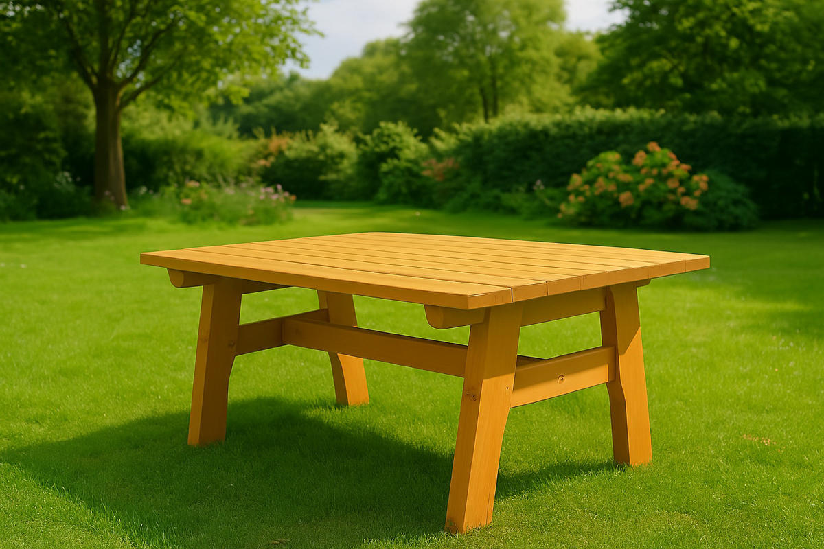 GARTENTISCH Drieburg 72x120cm aus Kiefer massiv - Braun, Holz (72/120/74cm) - TPFGarden