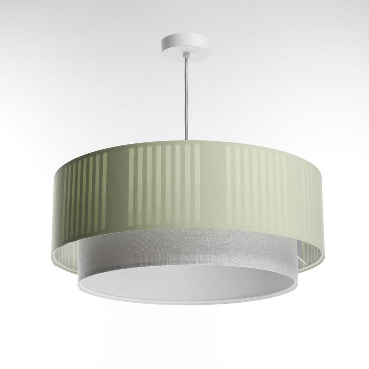 HÄNGELEUCHTE Grün 70/98 cm - Weiß/Grün, Kunststoff (28/1.2/98cm) - ONZENO