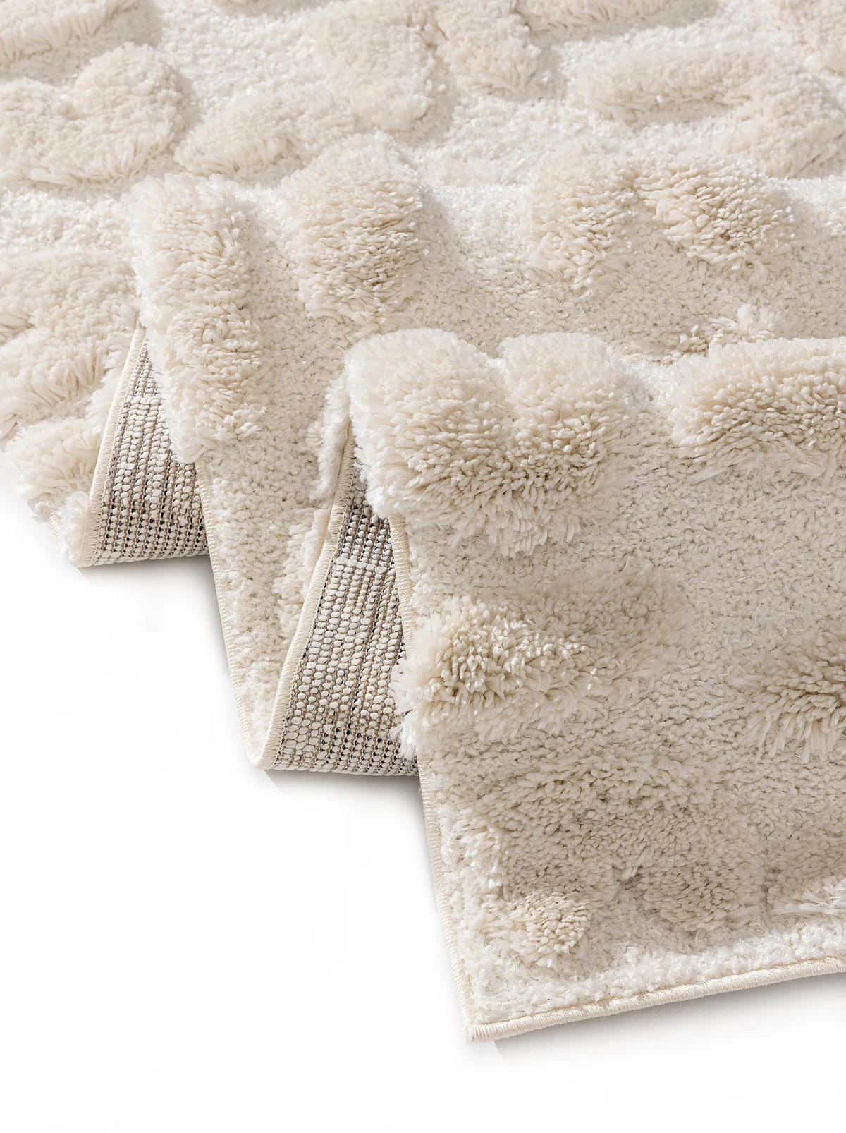 HOCHFLORTEPPICH Tibo Cream/Beige 160x230 cm - Creme, Textil (160/230cm) - benuta Pop