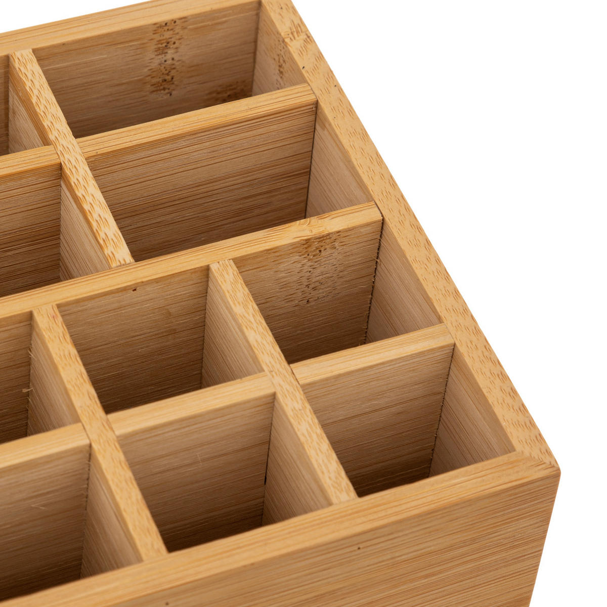 ORGANIZER aus Bambus mit Spiegel 24,3/8/14 cm - Braun, Naturmaterialien (8/14/24.3cm) - 5five Simply Smart
