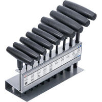 SCHRAUBENDREHER-SATZ MIT T-GRIFF | INNENSECHSKANT 2 - 10 MM | 10-TLG. - Multicolor, Kunststoff/Metall (1/1cm) - BGS technic