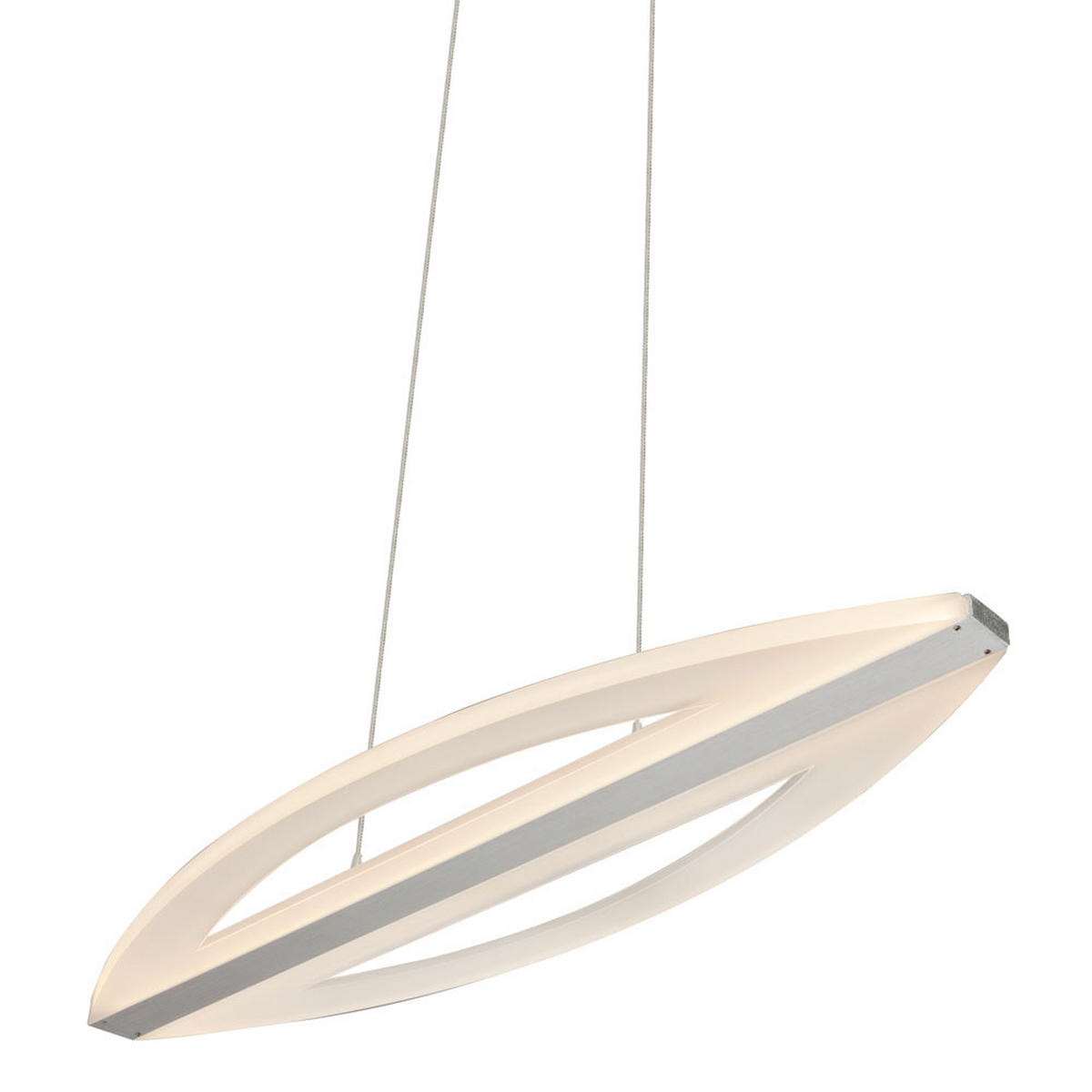 LED HÄNGELEUCHTE LIVINJA Silber - Silberfarben, Metall (60/10/120cm) - Globo Lighting