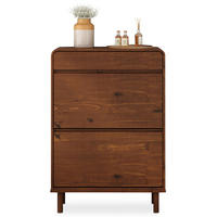 SCHUHKIPPER NAEL - Kastanienfarben, Holz (80/114/30cm) - IDIMEX