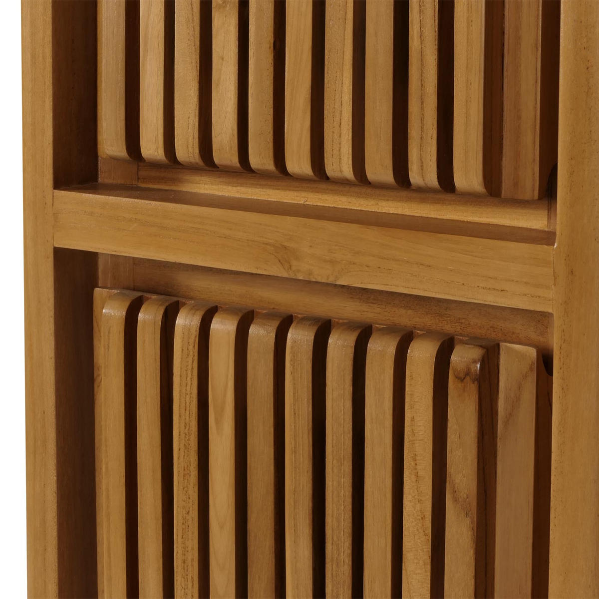 TEAK-HOCHSCHRANK Braun - Braun, Holz (41/181/35cm) - MCW