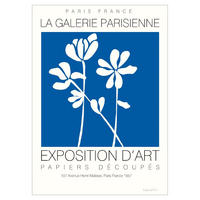 POSTER Wild Apple - Fleurs de Matisse II - Blau, Papier (30/40/0.1cm) - Poster&Frame