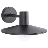 AUSSENWANDLEUCHTE Schwarz Bara IIa - Schwarz, Metall (30/20/30cm) - Beliani