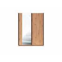 SCHWEBETÜRENSCHRANK 2-Türen 150 cm mit Spiegel in Artisan - Eiche Artisan, Holzwerkstoff (62/198.5/150.6cm) - Home Collective