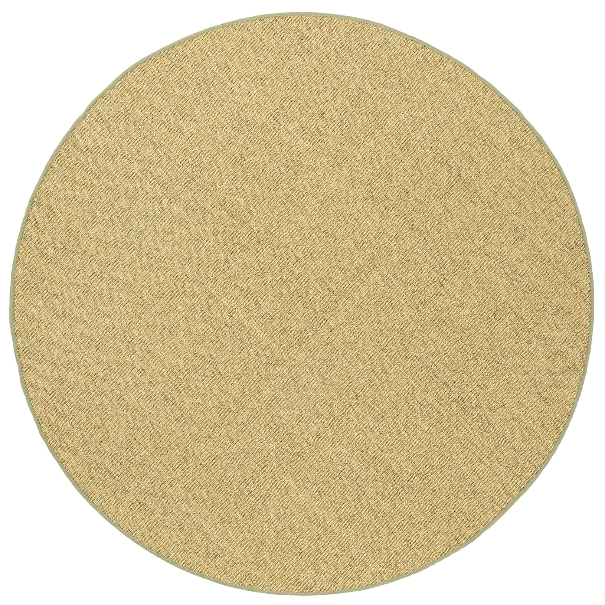 SISAL NATUR TEPPICH RUND - Grün, Textil (100/100cm) - Snapstyle