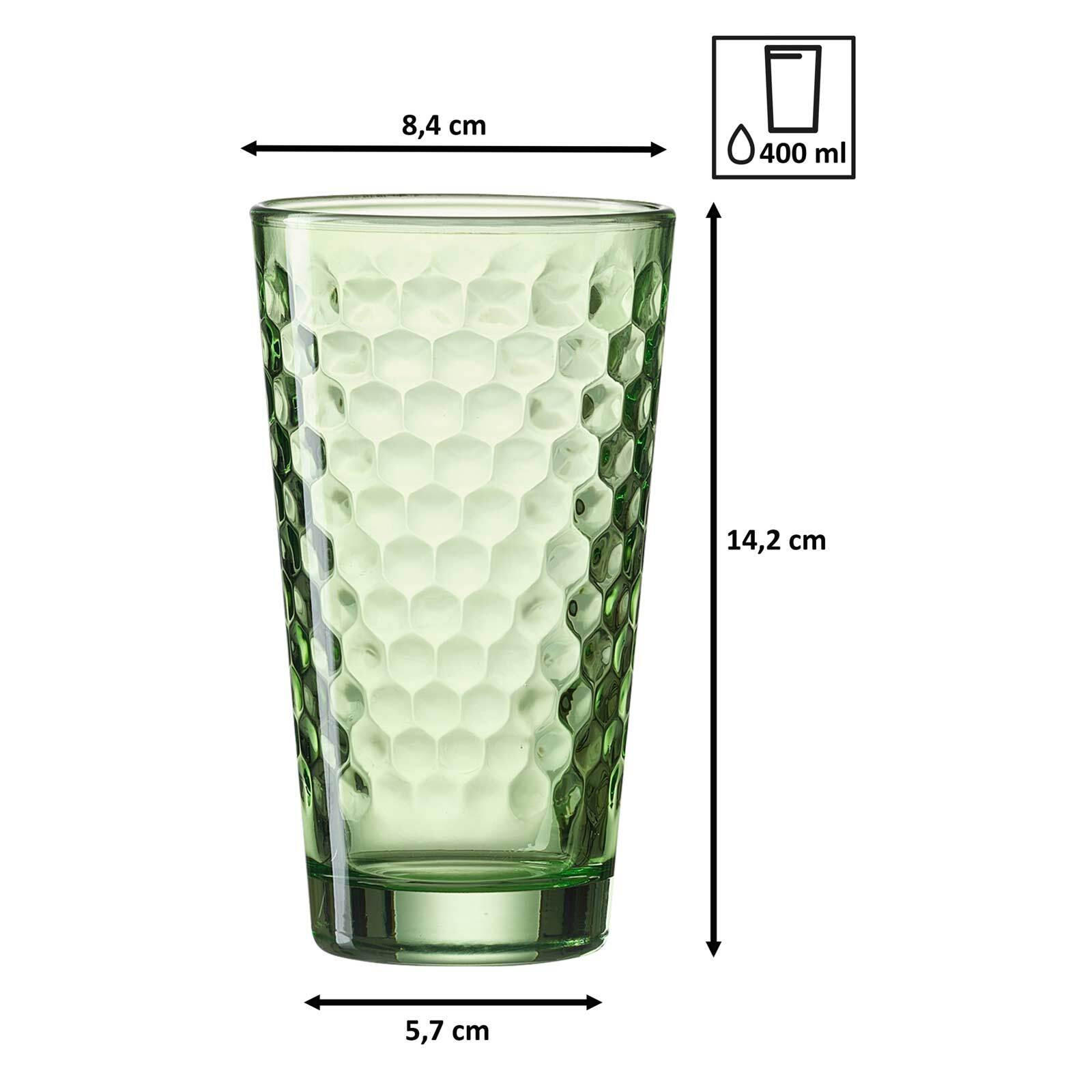 Thumbnail - Ritzenhoff Breker Longdrinkgläser, Grün, Glas, Konisch, Essen & Trinken, Gläser, Longdrinkgläser