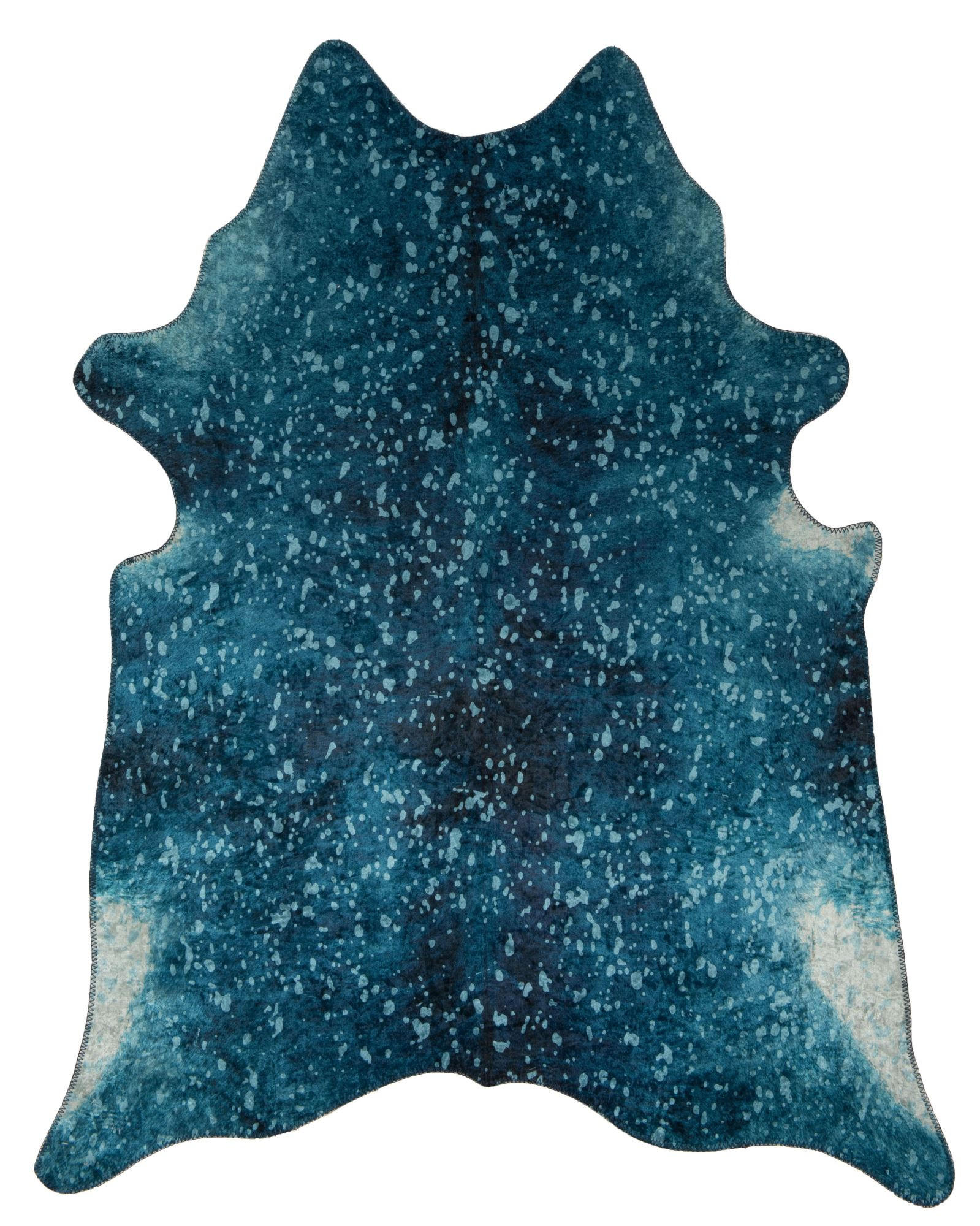 KUNSTFELLTEPPICH Bionda 130x170 cm - Türkis, Textil (130/170cm) - Gino Falcone