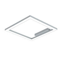 LED-DECKENLEUCHTE - Grau, Metall (40/40/100cm) - Lumicom