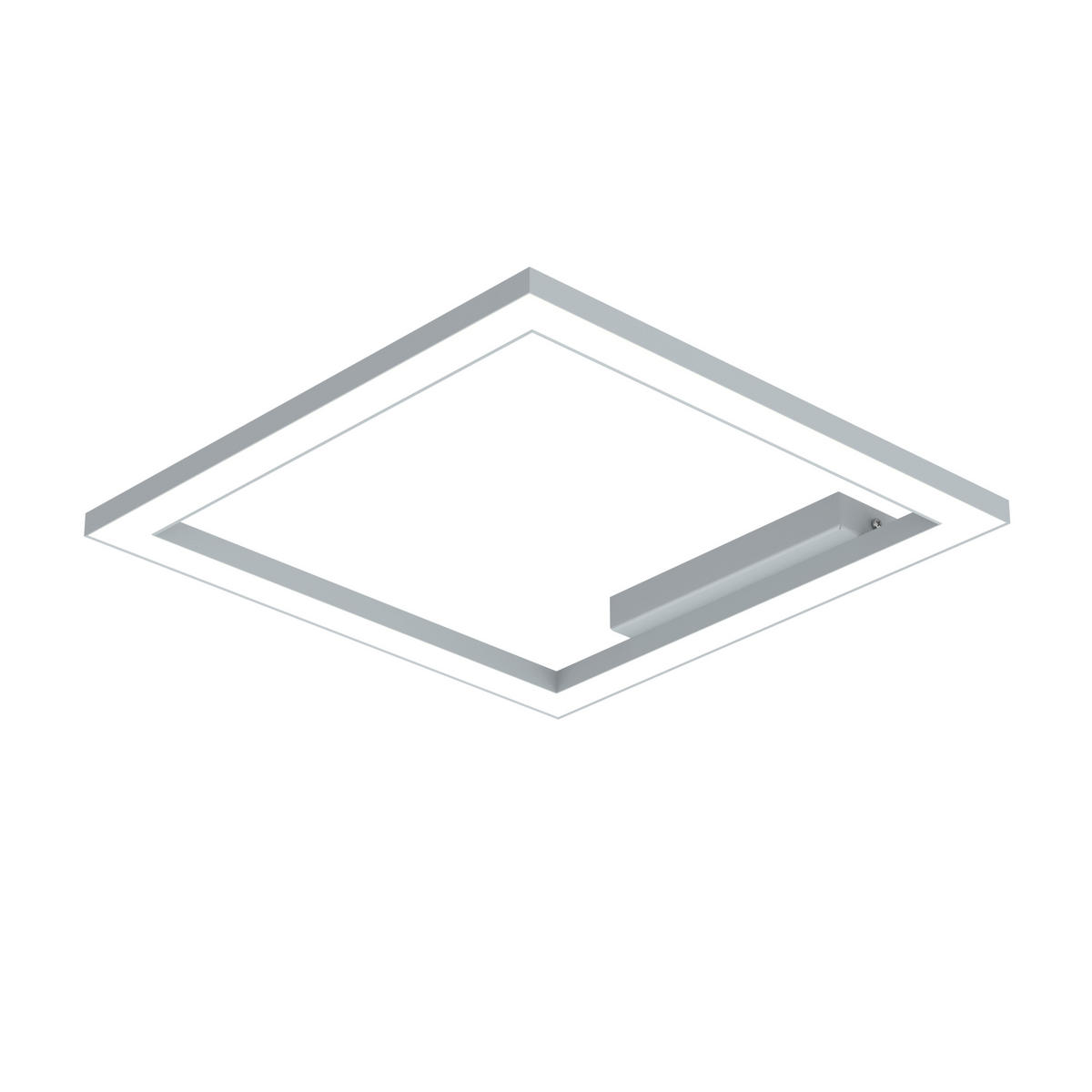 LED-DECKENLEUCHTE - Grau, Metall (40/40/100cm) - Lumicom