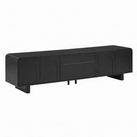 LOWBOARD DE-40181 mit abgerundeten Kanten Schwarz - Schwarz, Holzwerkstoff (180/46/40cm) - ComfortXL