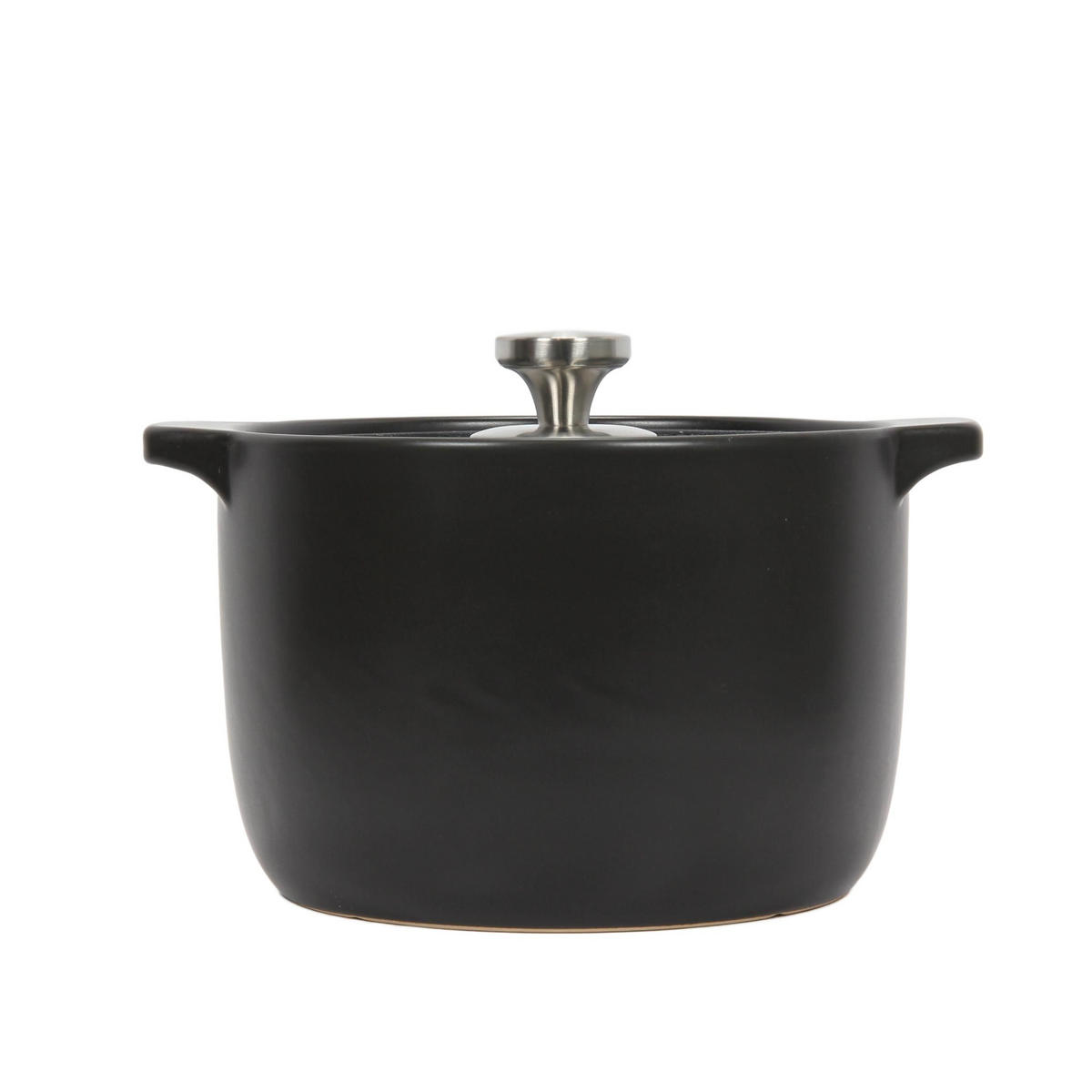 BACKTOPF mit Deckel Ø 20 cm - Schwarz, Keramik (26.5/18/21.5cm)