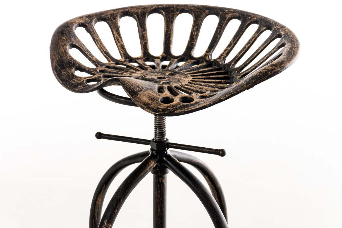 BARHOCKER Metall bronze - Bronzefarben, Metall (43/74/43cm) - CLP