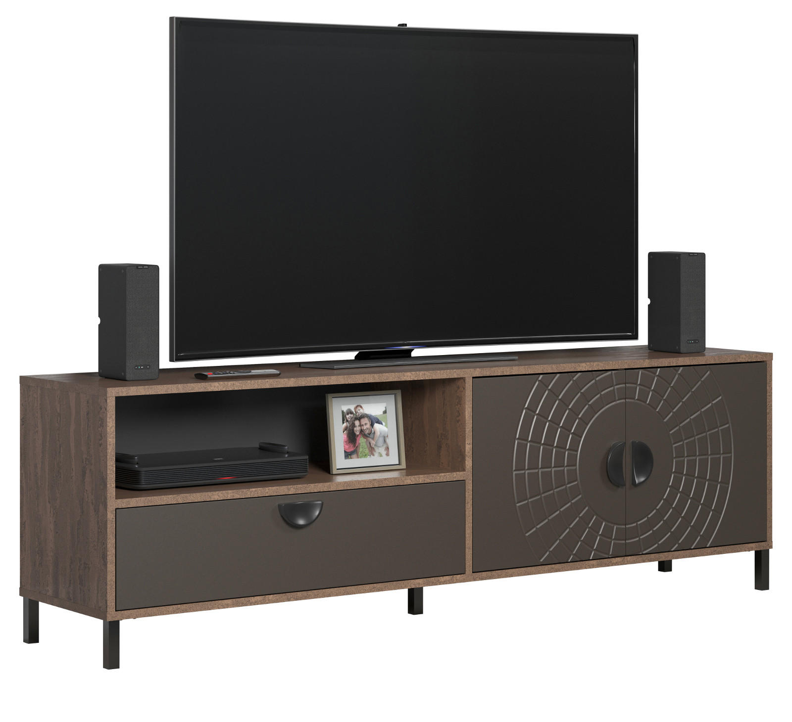 Top.Furn Tv-Lowboard Bronze, Rost 183x55x40 cm