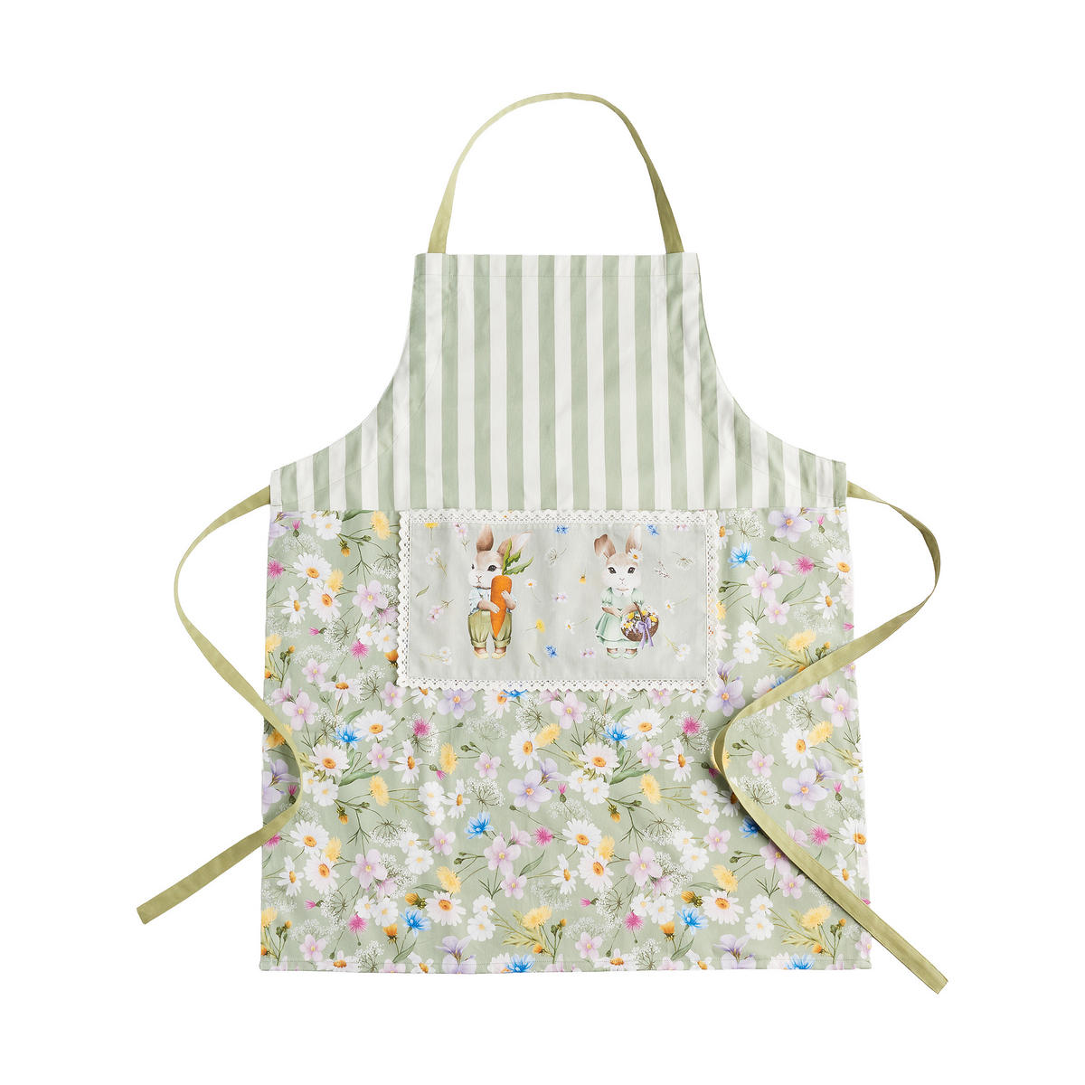 SCHÜRZE Emi - Hellgrün, Textil (70/85cm) - home&you