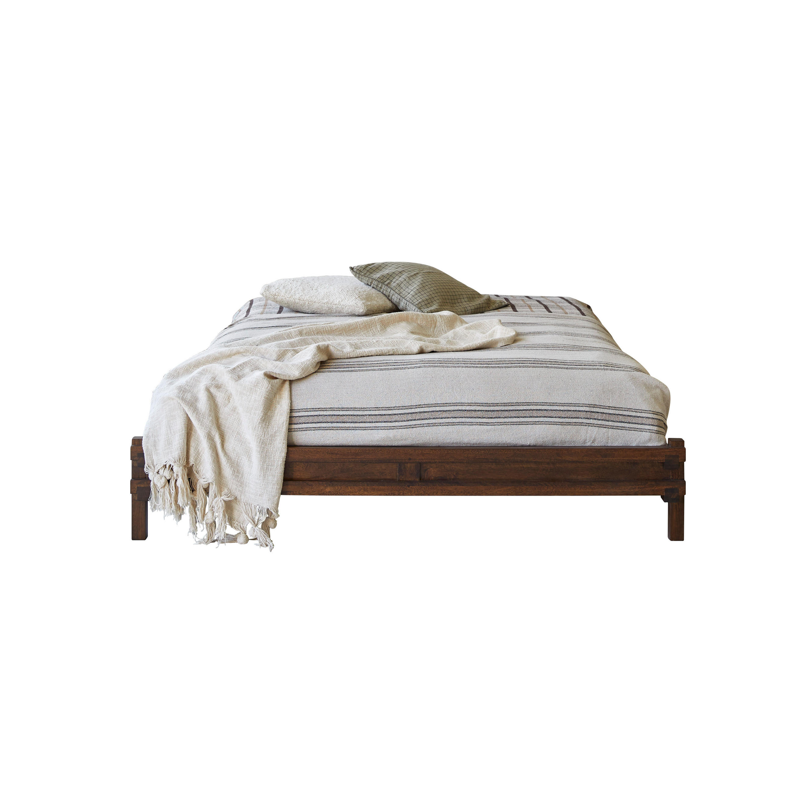 BETT Arko Braun aus Mango - Braun, Holz - Tikamoon