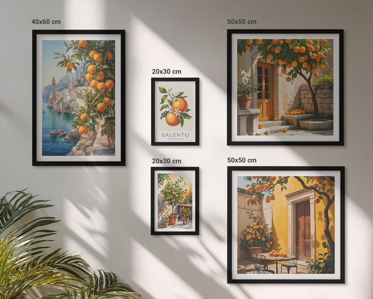 WANDBILDER 5er-Set - 50x50 cm & 20x30 cm & 40x60 cm Schwarzer Rahmen - Stadtansichten von Gebäuden - Schwarz, Kunststoff (40/60cm) - ArtPrintCave
