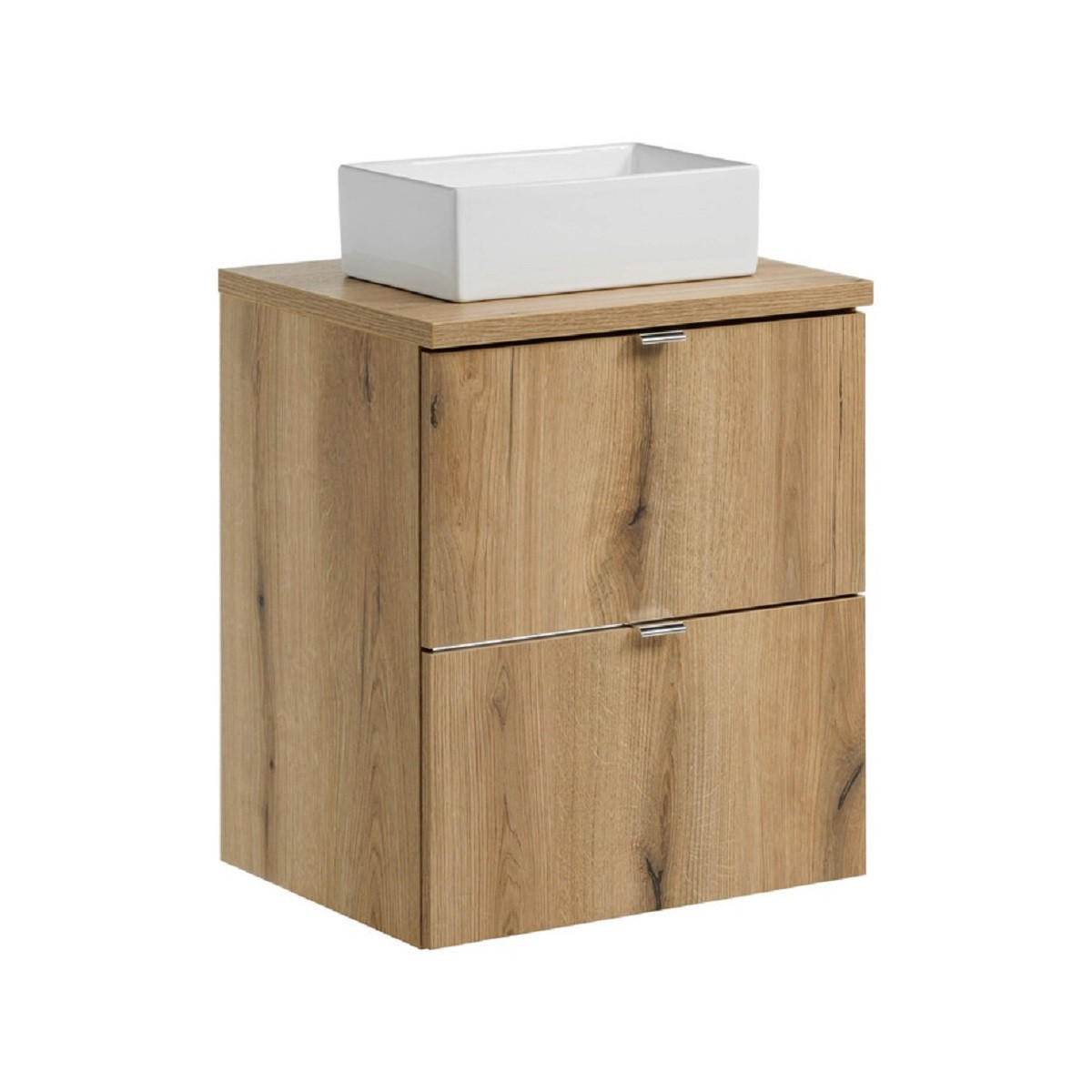 Milaros Markt Waschtischkombi Eiche Wotan 50x57x40 cm